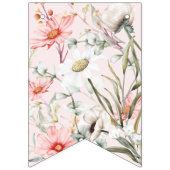 赤面ワイルドフラワーズブライドのバンティングのバナー バンティングフラッグ (第1の旗)