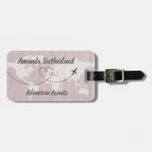 赤面ワードマップアドベンチャーアウェイト名前をカスタムする ラゲッジタグ (正面横)