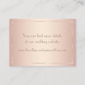 赤面ヴィンテージウェディングアコモデーションカード エンクロージャーカード (裏面)