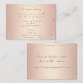 赤面ヴィンテージウェディングアコモデーションカード エンクロージャーカード (正面/裏面)