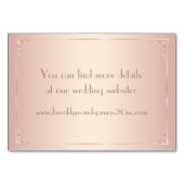 赤面ヴィンテージウェディングアコモデーション テーブルナンバー (裏面)