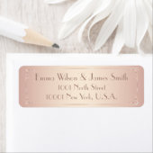 赤面ヴィンテージウェディング差出人住所ラベル ラベル (インサイチュ)
