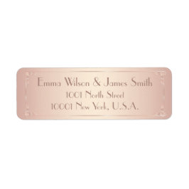 赤面ヴィンテージウェディング差出人住所ラベル ラベル