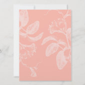 赤面ヴィンテージ結婚バラ 招待状 (裏面)