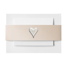 赤面付きハート招待状用帯