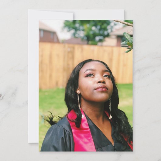 赤面信じ写真卒業会 招待状 (裏面)