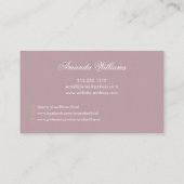 赤面写真コラージュ写真家/写真 名刺 (裏面)