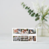 赤面写真コラージュ写真家/写真 名刺 (スタンド正面)