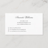 赤面写真コラージュ写真家/写真 名刺 (裏面)