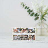 赤面写真コラージュ写真家/写真 名刺 (スタンド正面)