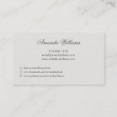 赤面写真コラージュ写真家/写真 名刺 (裏面)