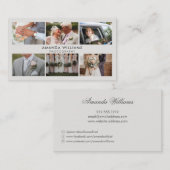 赤面写真コラージュ写真家/写真 名刺 (正面/裏面)