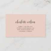 赤面写真コラージュ |写真家 名刺 (裏面)