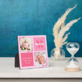 赤面写真歓迎ベビー生まれたばかりのガール誕生状態 フォトプラーク (インサイチュ)