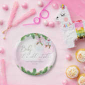 赤面冬のクリスマスベビーシャワー ペーパープレート (パーティー)