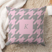 赤面千鳥格子のモノグラムの装飾用クッション クッション (ブランケット)
