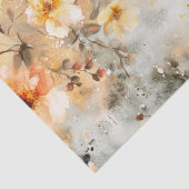 赤面及びクリーム花柄 薄葉紙 (詳細)