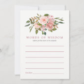 赤面及びバラ金ゴールドママ用ベビーシャワーアドバイス 招待状 (正面)