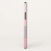 赤面及びラベンダーのばら色の金ゴールドは広く縞で飾ります Case-Mate iPhoneケース (裏面/右)