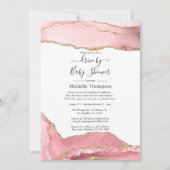 赤面及び金ゴールドガス駆動シャワー 招待状 (正面)