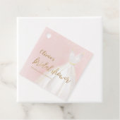 赤面及び金ゴールドグリッタードレエレガントスブライダルシャワー フェイバータグ (インサイチュ)