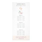 赤面器具フローラウィスクベーカリーサービス価格 ラックカード (正面)