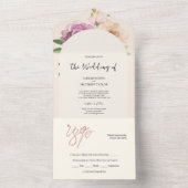 赤面国素朴フローラ オールインワン招待状 (内側)