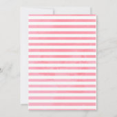 赤面小さな蝶が途中の赤ちゃんシャワー 招待状 (裏面)