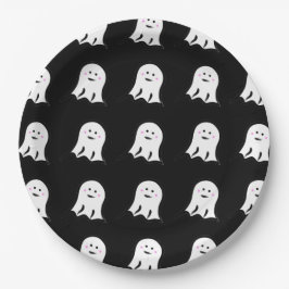 赤面幽霊かわいいハロウィーン ペーパープレート