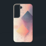 赤面幾何学電話ケース SAMSUNG GALAXY S22ケース<br><div class="desc">赤面トーンとブルートーンのソフトな形状は、時間を要しないクリーンエレガントで幾何学的なデザインにモダン合成される。</div>