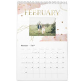 赤面幾何学 |トレンディー水の色と写真 カレンダー (2月 2027)