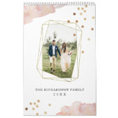 赤面幾何学 |トレンディー水の色と写真 カレンダー (カバー)