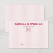 赤面弓卒業パーティーアドバイスアンドウィッシュ エンクロージャーカード (正面/裏面)