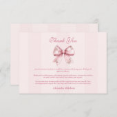 赤面弓卒業パーティー サンキューカード (正面/裏面)