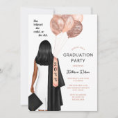 赤面彼女信じは卒業パーティーを撮影できた 招待状 (正面)