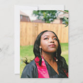 赤面彼女信じは卒業パーティーを撮影できた 招待状 (裏面)