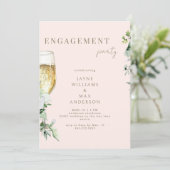 赤面応援トゥーウスシャンパーニュ婚約パーティ 招待状 (スタンド正面)