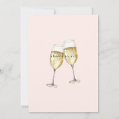 赤面応援トゥーウスシャンパーニュ婚約パーティ 招待状 (裏面)