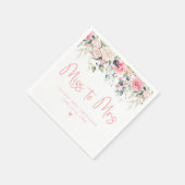 赤面恋しく思フローラへミセスブライダルシャワーナプキン スタンダードカクテルナプキン (角)