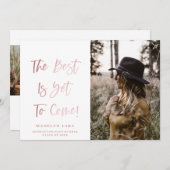 赤面感動的写真卒業発表  案内状 (正面/裏面)