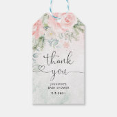 赤面感謝してい冬あなた ギフトタグ (正面)