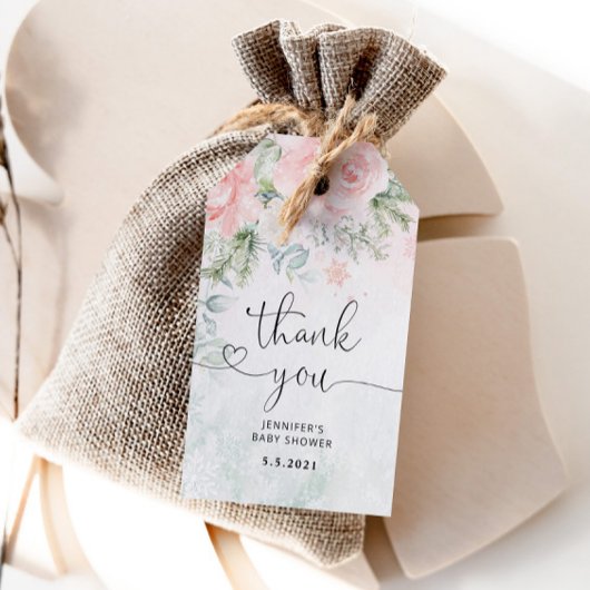 赤面感謝してい冬あなた ギフトタグ