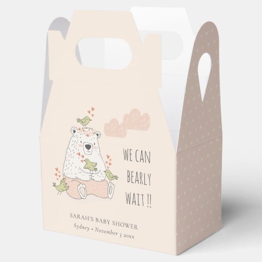 赤面我々はベアバードの赤ちゃんシャワーを心待ちできる フェイバーボックス (オープン)