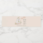 赤面我々はベアバードの赤ちゃんシャワーを心待ちできる ペットボトルラベル (シングルラベル)