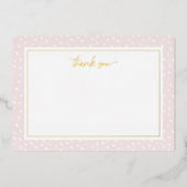 赤面抽象芸術ドットサンキューフォイルノートカード 箔シーズンカード (正面)