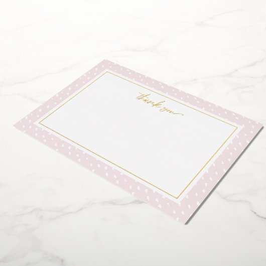 赤面抽象芸術ドットサンキューフォイルノートカード 箔シーズンカード (回転した状態)