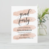 赤面抽象芸術 |卒業パーティー 招待状 (スタンド正面)