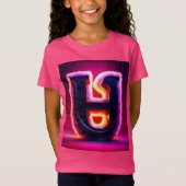 "赤面放射能： Trendsetting Pink Top by Samsi" Tシャツ (正面)