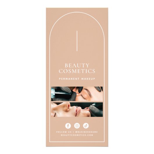 赤面数々の写真サロン美しい価格表 ラックカード (正面)