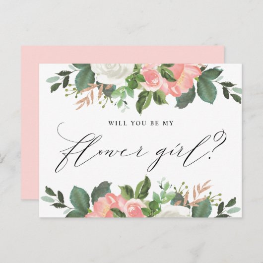 赤面春フローラは私の花の女の子になる ポストカード (正面/裏面)